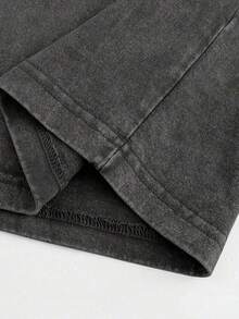 Men's 100% Cotton Heavyweight Washed Vintage Vest Set Show Me Your Titos Bottle Graphic Print Casual Streetwear S To Xxl High Quality Gift Suitable For Both Men And Women Comfortable And Stylish Street Style Pure Cotton T Shirt - 黑色 - 查看 5