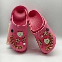 Babouche-Style Sneakers, Perfect For Holidays, Autumn/Spring/Summer/Winter, Offering Comfort And Style. High Platform. - 玫紅色 - 查看 2