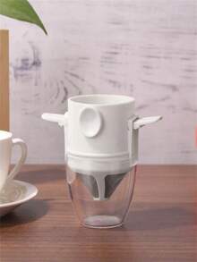 1/PC Foldable Portable Coffee Filter Coffee Maker Stainless Steel Drip Coffee Tea Cup Reusable Paperless Hand Brew Coffee Device Coffee Station Camping Gear - Multicolor - View 8