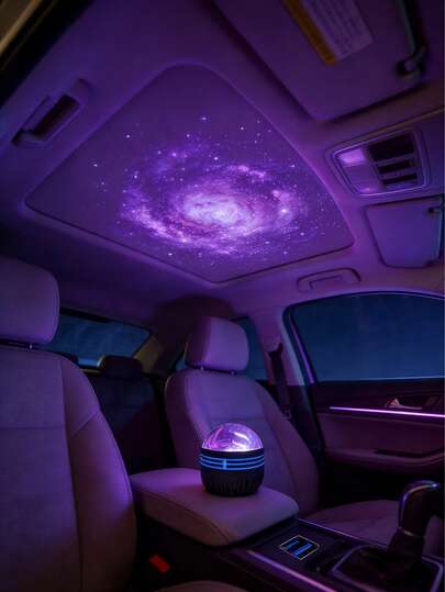 מנורת הקרנה מערבולת כוכבים אחת, אור לילה חלומי זרועי כוכבים לד, מנורת אווירה רב תכליתית חדשה לשנת 2026 לחדר שינה, סלון, עיצוב הבית, מסיבה, קמפינג, חג, מנורה יצירתית ומתנה באיכות גבוהה