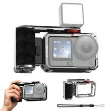 For Osmo Action 6 PULUZ Metal Camera Cage Expansion Adapter With Handle Grip (Titanium) - View 12