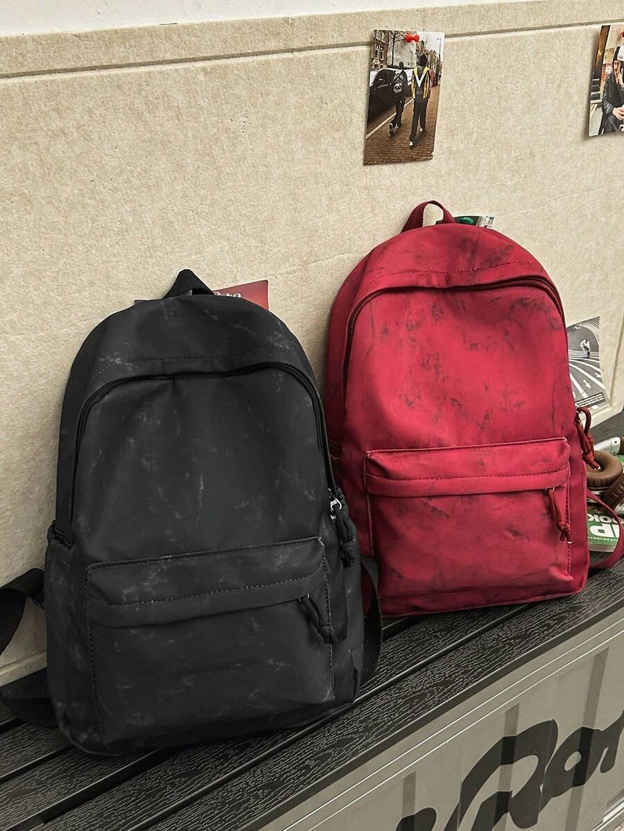 New Fashionable Minimalist Casual Backpack, High Capacity Suitable For High School & College Students - Multicolor - View 1