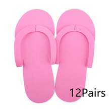 24 Pairs Pedicure Slippers Disposable Flip Flops For Pedicures Pink Pedicure Flip Flops For Women Salon Spa Beach Party Guests - Multicolor - View 13