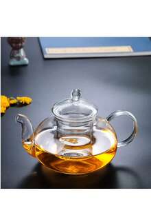 High Borosilicate Glass Teapot Set, Heat Resistant Glass Flower Tea Pot With Filter, Gongfu Tea Set Back To School - Multicolor - View 10
