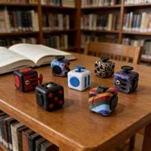 1 Set 6-Sided Starry Sky Multi-Color Stress Relief Anti-Anxiety Handheld Fidget Toy For ADHD Autism Sensory Birthday Party Gift - View 7