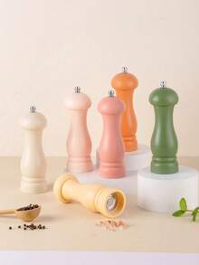 1个莫迪利亚尼式胡椒研磨器，内含黑胡椒、胡椒粒、海盐和玫瑰盐研磨器 - 彩色 - 查看 3