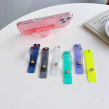条纹图案彩色推拉式迷你手机支架，糖果色手机支架，手镯式手机支架，可伸缩手机支架，指环支架，兼容、安卓手机，生日礼物，送给家人朋友的礼物，指环支架，手机握把，手机配件，通用手机指环支架，可调节桌面多功能便携式手机壳支架，男女通用，复活节春季礼物 - 彩色 - 查看 9