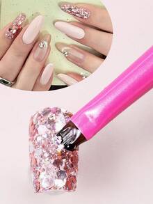 1支多功能三合一法式美甲刷，适用于UV凝胶美甲、精细美甲、卸甲、涂指甲油等，是美甲沙龙DIY设计美甲工具的理想之选。 - 彩色 - 查看 8