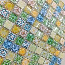 100g/3.53oz 0.59inch Printed Square Glass Mosaic Tiles - Premium Craft Decorative Pieces For Creative Art, Painting, Handmade Jewelry, And DIY Projects - A - View 5