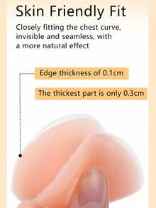 2/8/16 Pairs Reusable Nipple Covers For Women, Silicone Invisible Breast Petals With Travel Case - Pink - View 5