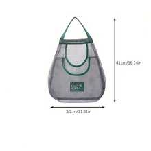 Organizadores de cocina Bolsa de malla reutilizable Bolsa de almacenamiento colgante montada en la pared Red para frutas y verduras Accesorios de cocina - Ver 11