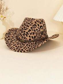 Mũ chóp cao unisex màu nâu in họa tiết da báo này có gắn hình đầu bò trang trí có thể tháo rời. Thiết kế kiểu miền Tây cổ điển và sành điệu khiến nó trở nên hoàn hảo cho những kỳ nghỉ ngoài trời. Trọng lượng nhẹ và vành rộng lý tưởng cho Giáng sinh, các bữa tiệc theo chủ đề ngoài trời, phụ kiện sự kiện ngày lễ, mặc hàng ngày, trang trí mũ thời trang và làm quà tặng. Thích hợp cho mùa hè và đi biển. - Nhiều màu - Xem 9