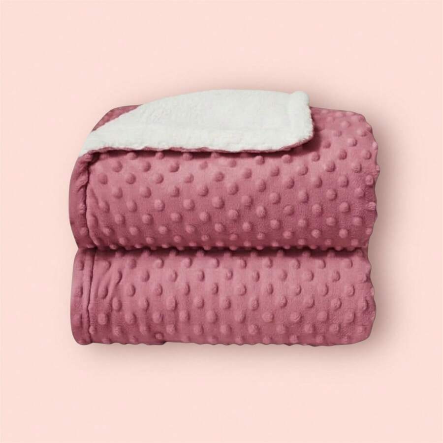 Luxury Double-Sided Baby Blanket - Rose - View 1