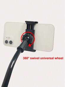 1 buah Dudukan Ponsel/Tablet Klip Ganda, Alas Spiral untuk Samping Tempat Tidur/Meja, Dapat Diatur 360°, Cocok untuk Streaming, Belajar, Kantor, Asrama, Hadiah Praktis - A - View 10