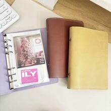 A6软皮活页夹，带50个内袋、100个双面卡槽和储蓄簿 - 長方形 - 查看 8