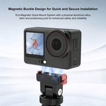 For Osmo Action 6 / Nano PULUZ Plastic Gimbal Quick-Release Base Mount (Black) - View 8