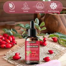 Xioimy 30毫升天然纯玫瑰果按摩油，深层滋养肌肤，天然植物油，适用于按摩、护肤、刮痧、沐浴、面部、身体、指甲、头发、睫毛护理 - 數量 - 查看 6