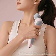 Portable Mini Handheld Vibrating Massager, USB Rechargeable Full Body Massage Wand For Neck, Shoulder, Waist, Leg Muscle Relaxation, Compact Personal Massage Tool For Home And Travel - Multicolor - View 3