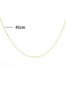 RAYQUEEN 1pc Basic Snake Bone Chain Necklace, Suitable For Daily Wear - necklace - View 4