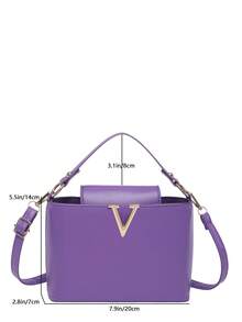 Sac à main multifonction à la mode en tissu PU imperméable avec décoration de serrure en métal minimaliste de couleur unie. Convient pour le shopping, les sacs fourre-tout, les jeunes femmes, les étudiantes, les débutants de carrière, les femmes de bureau. Idéal pour le bureau, l'école, le travail, les affaires, les déplacements, les activités de plein air, les voyages et la randonnée. - Prune - Voir 7