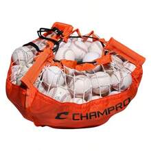 CHAMPRO NB-33 Canasta Plegable portapelotas Baseball/Softball. Ball Caddy Naranja/Negro Adulto - como en la foto - Ver 2