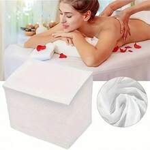 84" X 35" Disposable Massage Table Sheet With Elastic, Suitable For Facial, Body And Skincare In Beauty Salons, White - Multicolor - View 3
