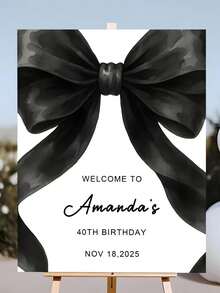 Customized Welcome Sign, Personalized Party Photo Booth Prop, Suitable For Bridal Shower, With "Bride Or Die" Slogan, Gothic Theme Decor And Photography Accessory, Great For Weddings And Baby Showers - Multicolor - View 10