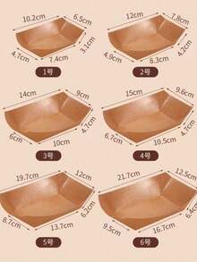 50 khay hình thuyền dùng một lần, thích hợp cho các bữa tiệc và dã ngoại. - Xem 2