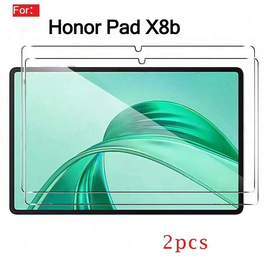2 piezas Protector de pantalla de vidrio templado 9H compatible con Honor MagicPad4 / Honor Pad X8b Pad10 / Honor Pad 9 / Honor Pad X9a / Honor Magic Pad 2 / HONOR PAD V9, anti-arañazos, ultra claro, fácil instalación, compatible con varios estuches protectores, adecuado para Honor MagicPad3 / Honor Pad X7 - transparente - Ver 1