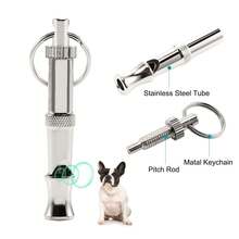 Dog Whistle, Dog Training Whistle, Anti-Barking Whistle, Ultrasonic Whistle - Silver - View 2