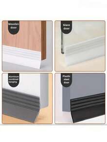 1/2Rolls 3.6cm*1M Self Adhesive Door Seal Strip, Windproof Soundproof Waterproof Bottom Seal For Glass ﻿ - Multicolor - View 5