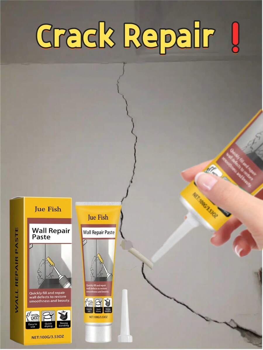 高品质墙面修补膏，修复裂缝、划痕、凹痕和钉孔，持久耐用