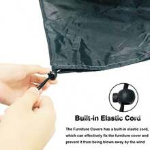 20x20x20in Heavy Duty Rectangle 420D Oxford Fabric for Outdoor Veranda Dining Table and Chairs Sofa - como en la foto - Ver 5