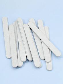 1片100/180目灰色指甲锉砂纸，直型指甲修甲砂纸条，高品质防脱落指甲修甲砂纸条 - 灰色100/180 - 查看 1