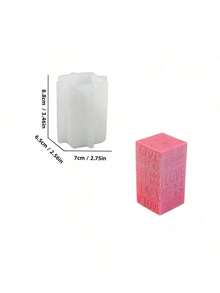 心形柱状DIY手工香氛石膏多功能硅胶模具 - 圓柱 - 查看 4