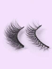 40 Pairs Mixed Style Natural Crossover False Eyelashes, Handmade Lengthened Thick Curly Eyelashes Artificial 3D Fuax Mink Eyelashes D Curvature Makeup Tools Hot Sellers For Daily Life,Gift For Women - 黑色 - 查看 6
