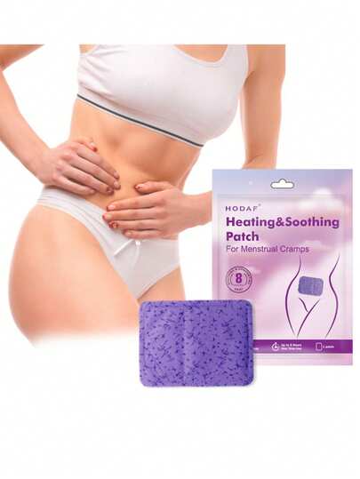 5/10 piezas Parche para el abdomen cálido, parche autocalentable de artemisa y matricaria, parche cálido