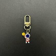 6pcs Cartoon Astronaut Spaceman Series Keychain Pendant, Fashion Headphone Case Ornament Bag Additions Personalized Small Gift - Multicolor - View 4