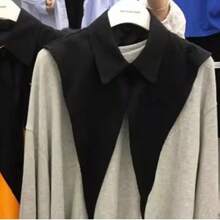 Shirt-Style Lapel Collar, Versatile Suit Fake Collar, Decorative Vest,Travel,Festival - Multicolor - View 8