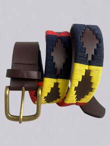 Thắt lưng da thật dệt thủ công, thích hợp cho cưỡi ngựa, chơi golf, thể thao ngoài trời, unisex. - Nhiều màu - Xem 6