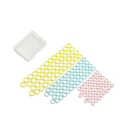150pcs/Set 3 Sizes S/M/L Knitting Stitch Markers, 3 Color Round Locking Stitch Markers With Portable Storage Box, Suitable For DIY Sewing, Knitting, Crochet, Sweater, Scarf, Doll Crafts, Ideal For Handicraft Lovers