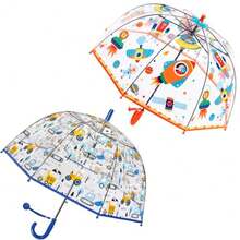 2 Pack Clear Umbrellas for Rain Dome Bubble Umbrella Windproof for Toddler Boys Girls - CarRocket - Ver 1
