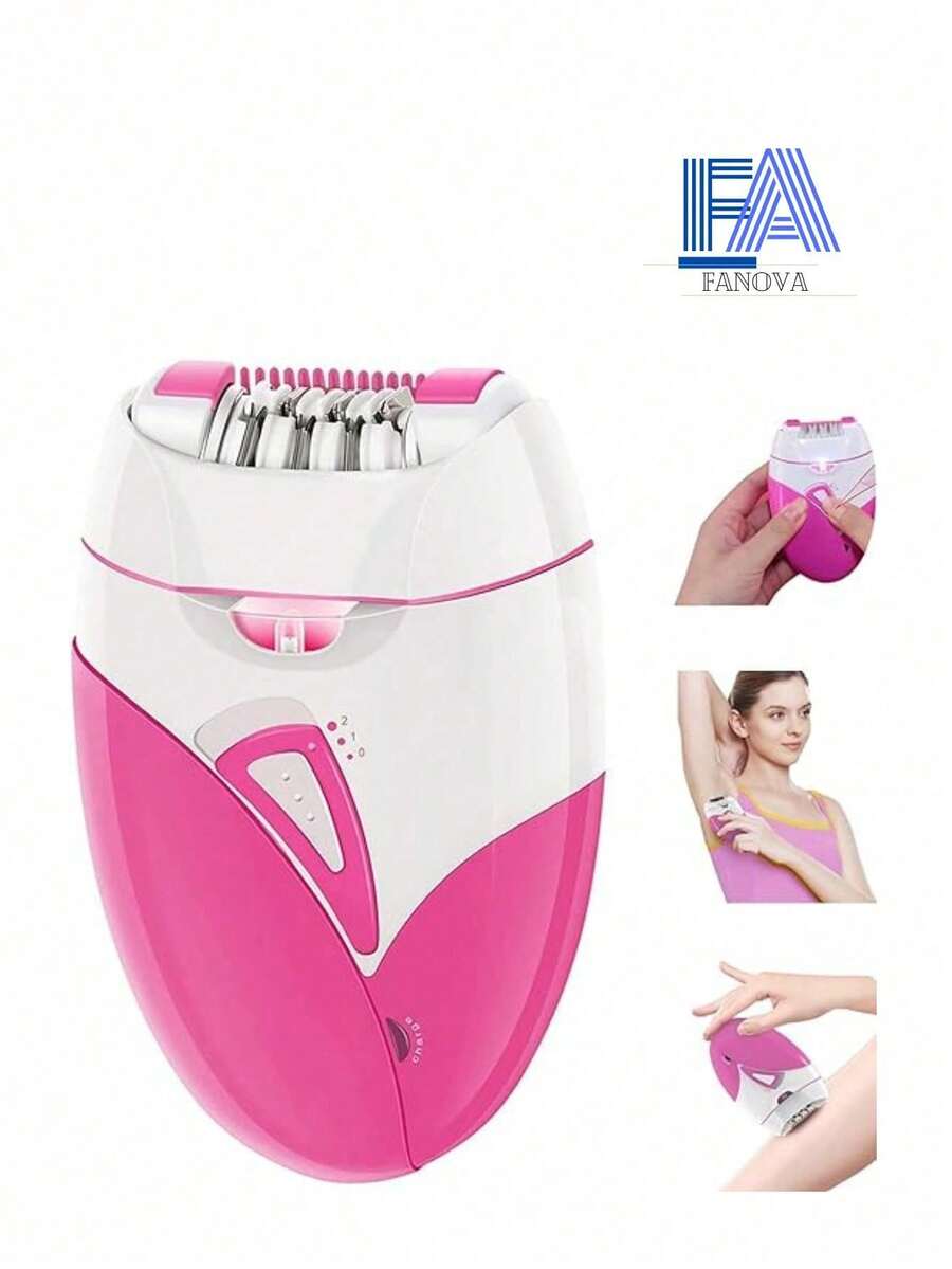 Depiladora Femenina Recargable Por Usb Para Mujer - Rosa - Ver 1