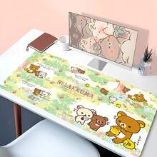 XXL Cartoon Pink Mouse Pad Korilakkuma Rilakkuma Anime Kawaii Keyboard Rug Laptop Cute Gaming Soft Mousepad Computer HD Desk Mat - TK-0000002996 - Xem 5