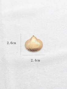 1 chiếc mặt dây chuyền hình yếu tố đại dương, phong cách thường ngày, đa năng, thích hợp đeo hàng ngày. - Vàng - Xem 9