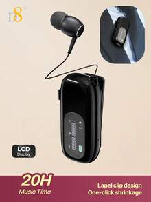 Tai nghe không dây D8 có thể thu gọn, màn hình LCD, tai nghe chụp tai, tai nghe âm thanh nổi khử tiếng ồn, mic kẹp, tai nghe thoải mái, thời gian đàm thoại 20 giờ, thích hợp cho thể thao, kinh doanh, tài xế xe tải, lái xe, chơi game và loa. - Nhiều màu - Xem 15