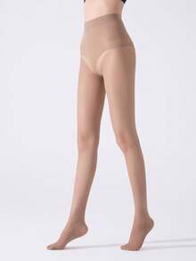 1pc Women's 30D Slimming & Lifting Pantyhose - Brown - View 3