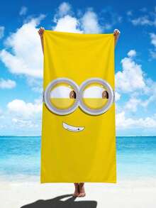 Minions 小黄人主线沙滩巾 - 超细纤维，双面绒面，数码印花 - 速干吸水毛巾 - 沙滩度假浴巾 - 彩色 - 查看 6
