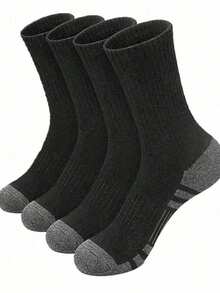 60双/50双装男士舒适运动中筒袜，适合户外和日常穿着，四季皆宜，白色抗菌防臭吸湿加厚运动袜 - 彩色 - 查看 36