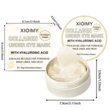 Xioimy 60片胶原蛋白保湿眼膜，高效保湿，细致紧致眼周肌肤，提亮肤色，告别干燥暗沉，眼部护理，胶原蛋白眼膜 - 數量 - 查看 9
